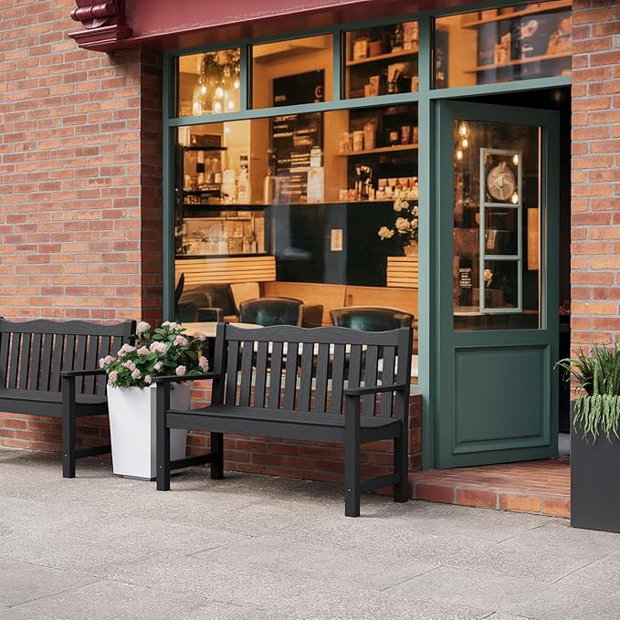 Stoog Weatherproof Outdoor Bench & Outdoor Chairs Set, Patio Furniture Set - Image 7