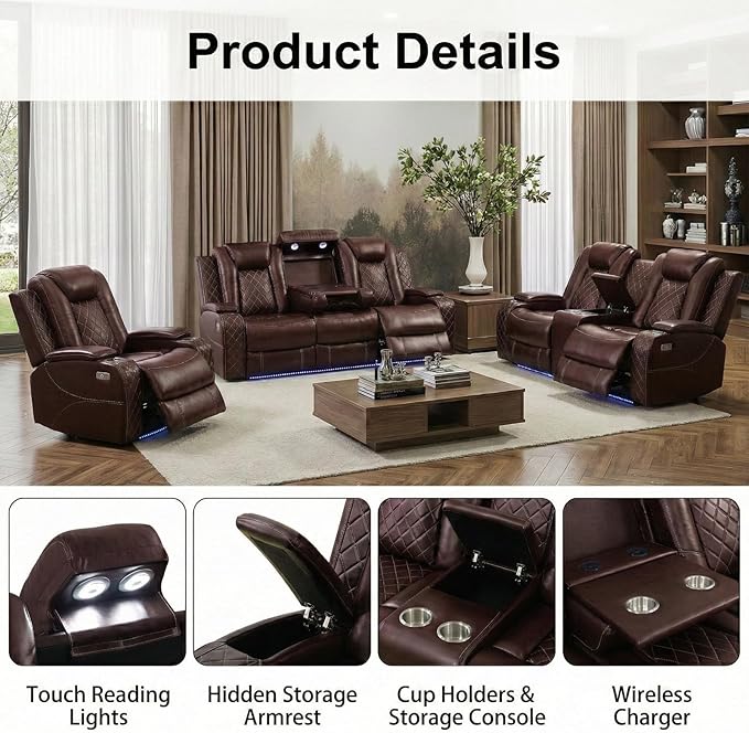 3-Piece Power Recliner Set - Image 4