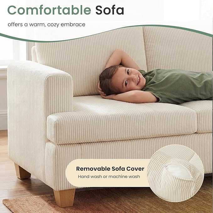 YOUDENOVA 2 Piece Set Comfy Sofa Couch, Loveseat Sofa * 2 - Image 4