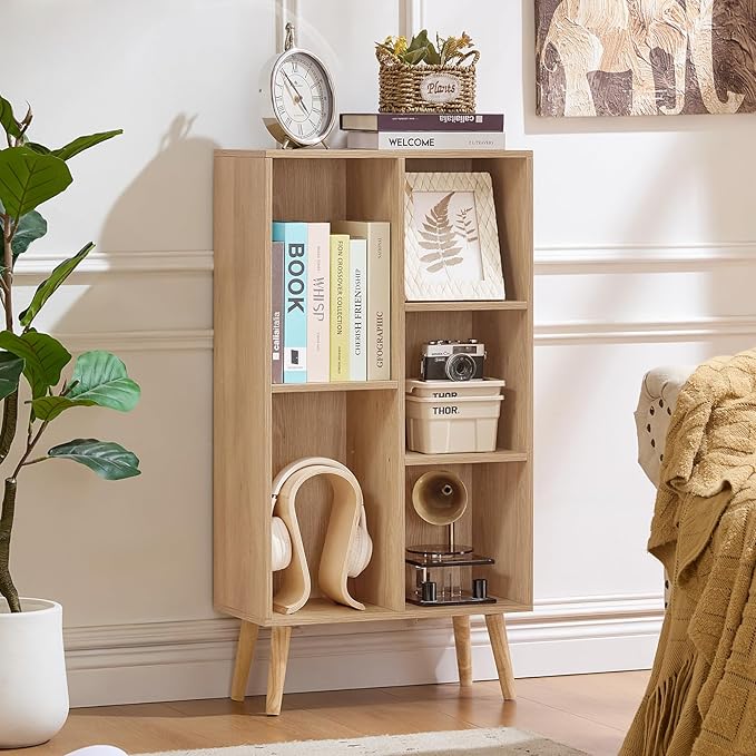 LEYAOYAO 5 Cube Bookshelf 3-Tier Bookcase - Image 7