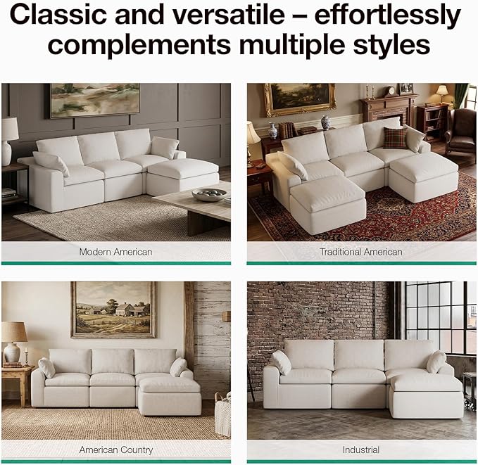 Novilla Modular Cloud Couch, Modern Sectional Sofa - Image 22