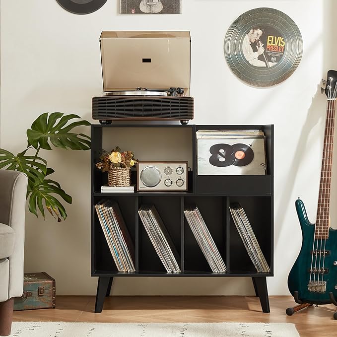 LELELINKY Large Record Player Stand, Turntable Stand - Image 10