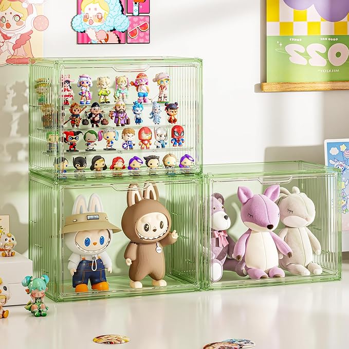 Clear Green Acrylic Figure Display Case - Image 2