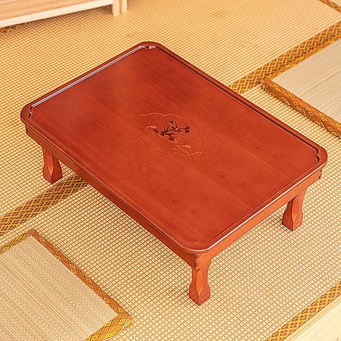 Square Folding Coffee Table, Wooden Korean Style Multifunctional Dining Table - Image 6