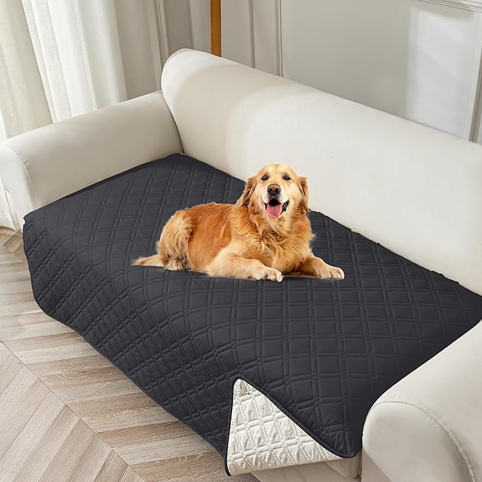 Genina Waterproof Couch Cover, Washable Anti-Slip 51 inch Loveseat Sofa Covers by Genina