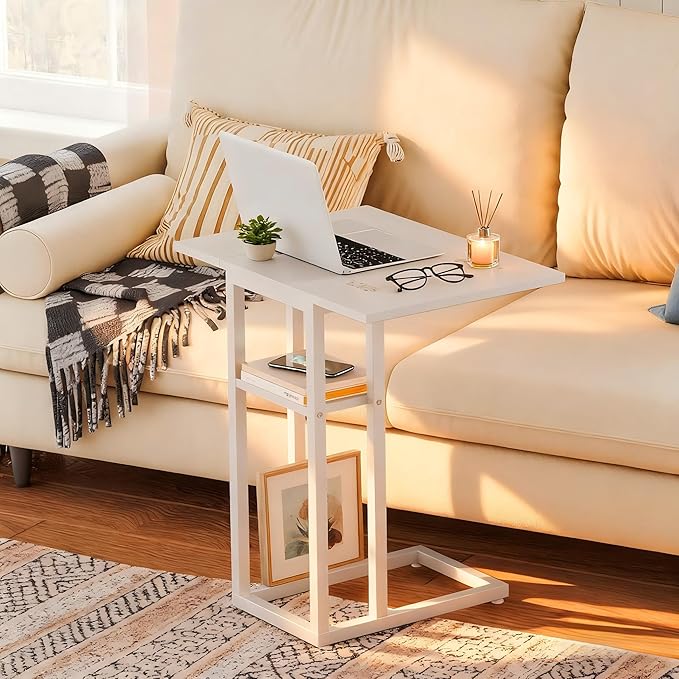 HOOBRO Foldable End Table, C Shaped Side Table - Image 6