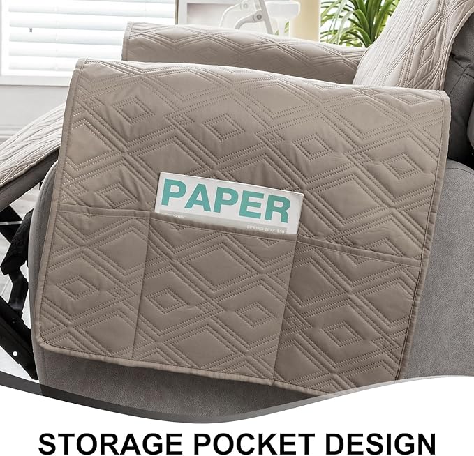 Genina Waterproof Recliner Chair Covers - Image 5
