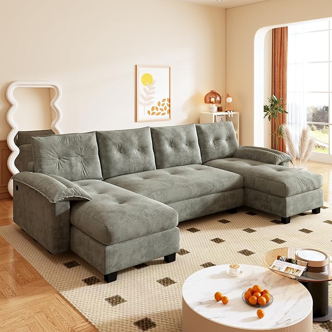 104.7" U-Shaped Sleeper Sofa - Image 5