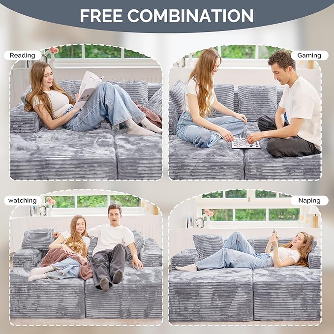 131'' U Shaped Sectional Couches - Image 4