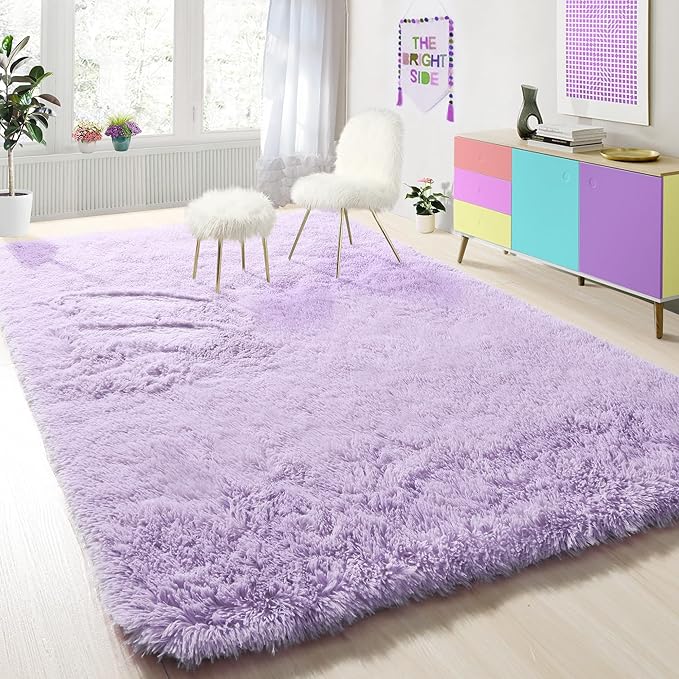 PAGISOFE Soft Purple 5' x 8' Rugs - Image 5