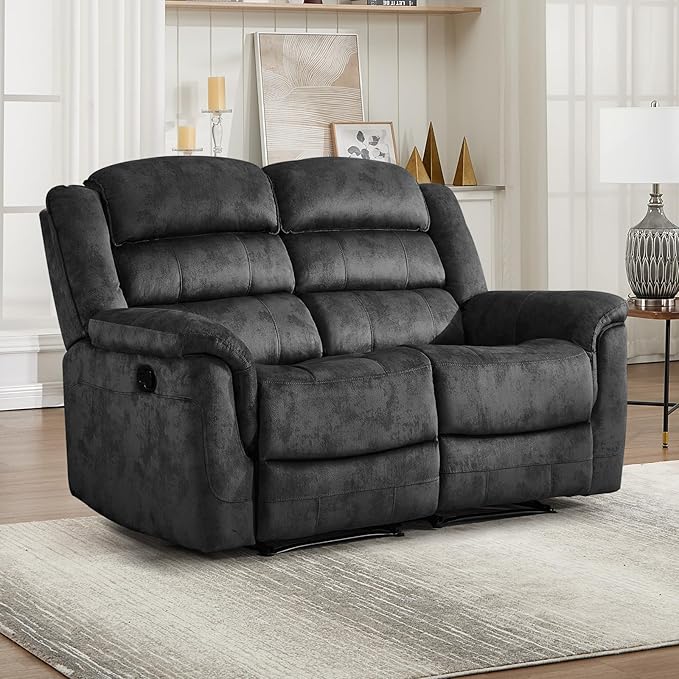 EBELLO Loveseat Recliner Sofa for Living Room, Extra Wide Modern Overstuffed 2 by EBELLO