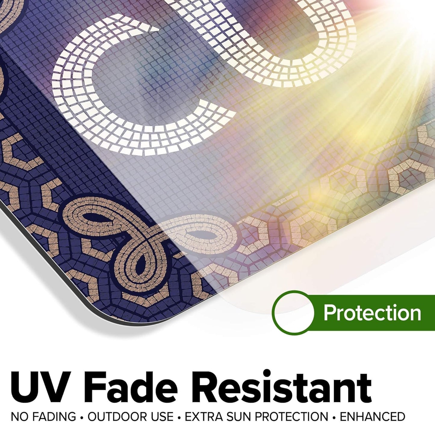 Custom Sign, Custom Street Sign, 11 Font Colors, 13 Font Styles, 4 Hole Options, 22 Sizes, 8x32 Inches, Rust Free DiBound, Fade Resistant, Made in USA by My Sign Center (Fauxsaic 1)