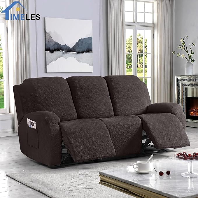 Timeles Recliner Covers for 3 Seater Reclining Couch Covers Sofa Slipcover - Image 7