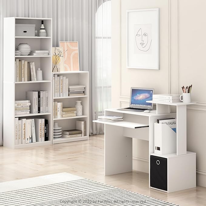 Furinno Jaya Book Shelf, 5-Tier Bookshelf, Bookcase - Image 4