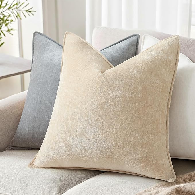decorUhome Summer Couch Throw Pillow Covers 20x20 Set of 2, Decorative Soft - Image 3