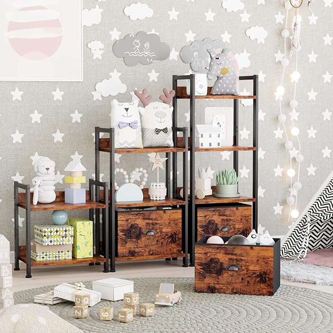 Furologee 4 Tier Bookshelf - Image 2