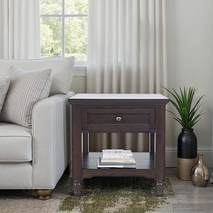 Brentwood Modern Transitional 24" Square End Table - Image 2