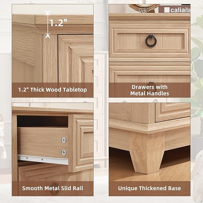 Joaxswe Farmhouse 6 Drawer Dresser - Image 12