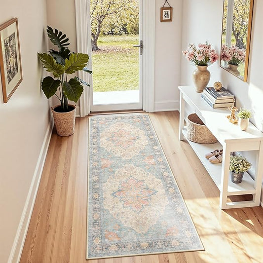 RELEANY Area Rugs 2'x6' Runner Rug Non Slip Washable by RELEANY