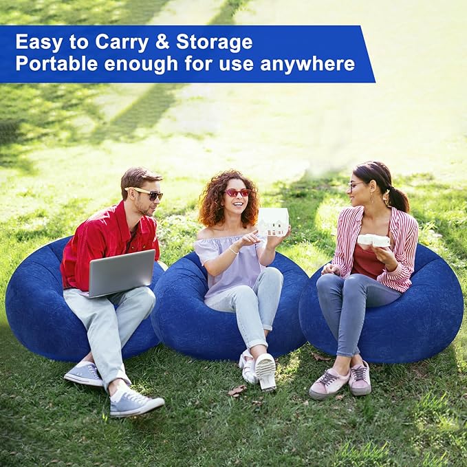 Realspring 6 9 12 Pcs Inflatable Bean Bag Chairs - Image 5