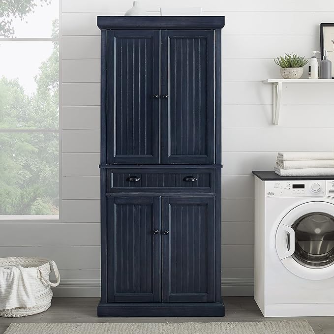 Crosley Furniture Seaside Coastal Pantry Storage Cabinet - Image 10