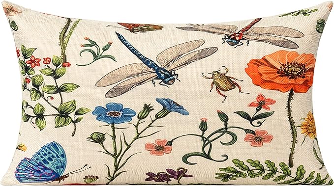 All Smiles Lumbar 12x20 Throw Pillow Covers Set of 2 Outdoor Summer Spring - Image 2