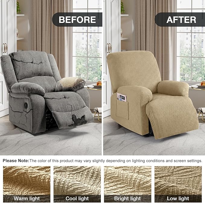 Timeles Recliner Covers Extra Wide Recliner Chair Cover Reclining Sofa - Image 4