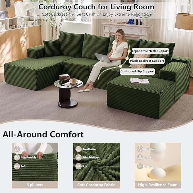 135" Modular Sectional Sofa - Image 3