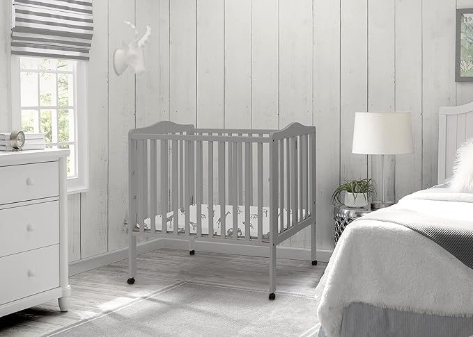 Delta Children Folding Portable Mini Baby Crib - Image 8