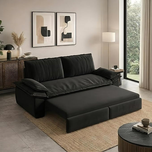 73.2" Sofa Bed Queen, 3-in-1 Pull Out Sofa Bed by Outdoorchairs
