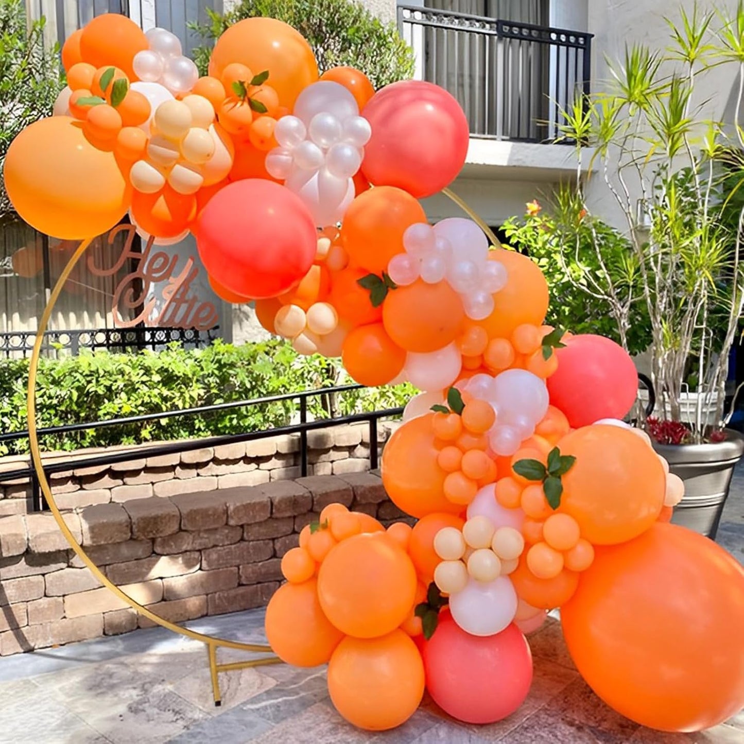 90pack Orange Balloons Different Size 18/12/10/5 Inch Burnt Orange Balloon Garland Arch Kit for Thanksgiving Day, Fall Theme Party, Wedding, Birthday, Halloween, Baby Shower Decorations