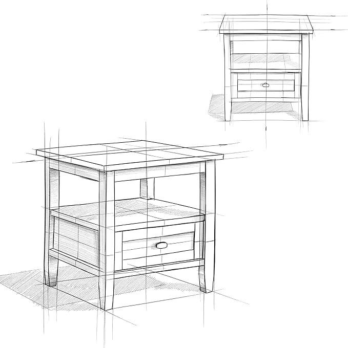 SIMPLIHOME Warm Shaker Solid Wood 20 inch Wide Transitional-Style End Tables in - Image 9