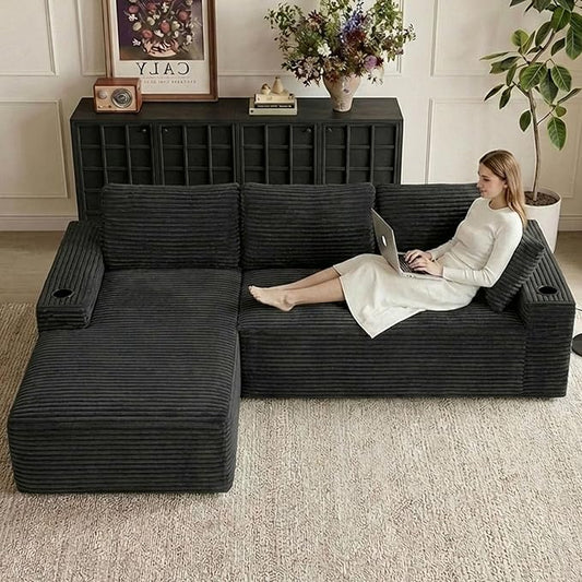 104" Cloud Sectional Couch L-Shaped by ODUWA
