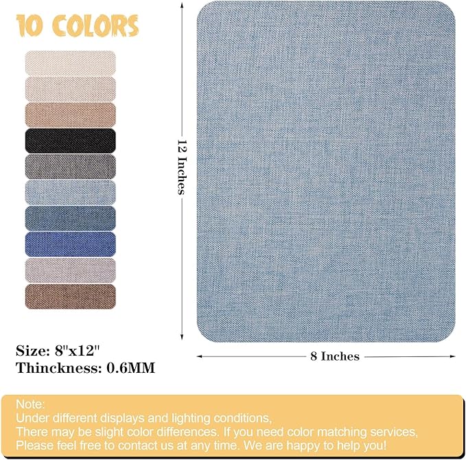 Canvas Repair Patch 8 x12 Inch, Self-Adhesive Waterproof Linen Repair Patches - Image 2