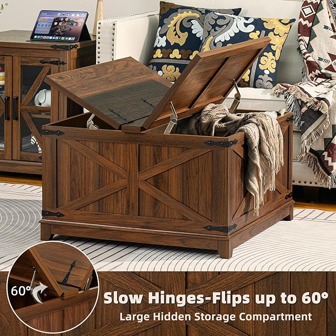 Joaxswe Farmhouse Coffee Table - Image 2