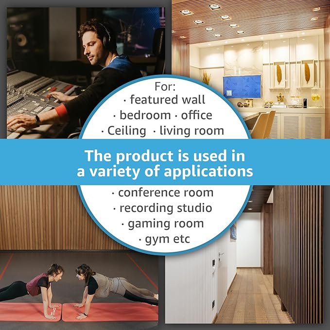 Art3d 4pcs-107 x 8in Slat Acoustic Panel - Image 6