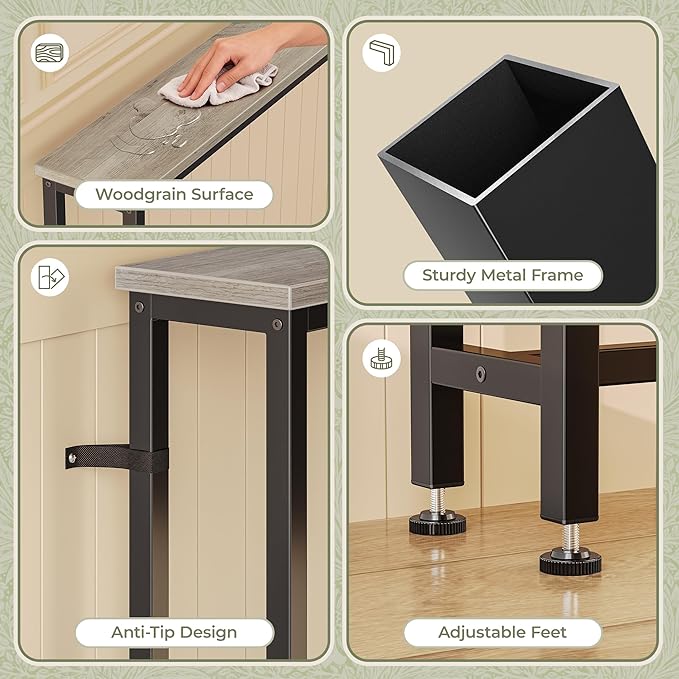 Huuger 110.2 Inch Sofa Table - Image 9
