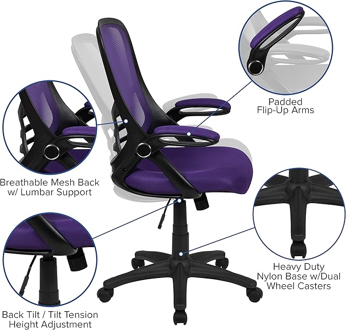 Flash Furniture Porter High-Back Swivel Office Chair - Image 4