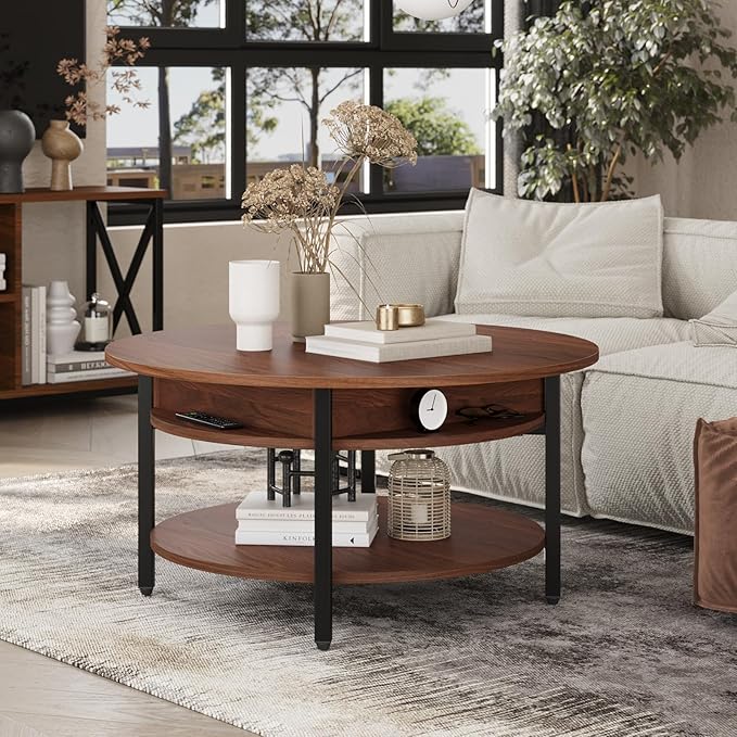 FABATO Round Lift Top Coffee Table - Image 4