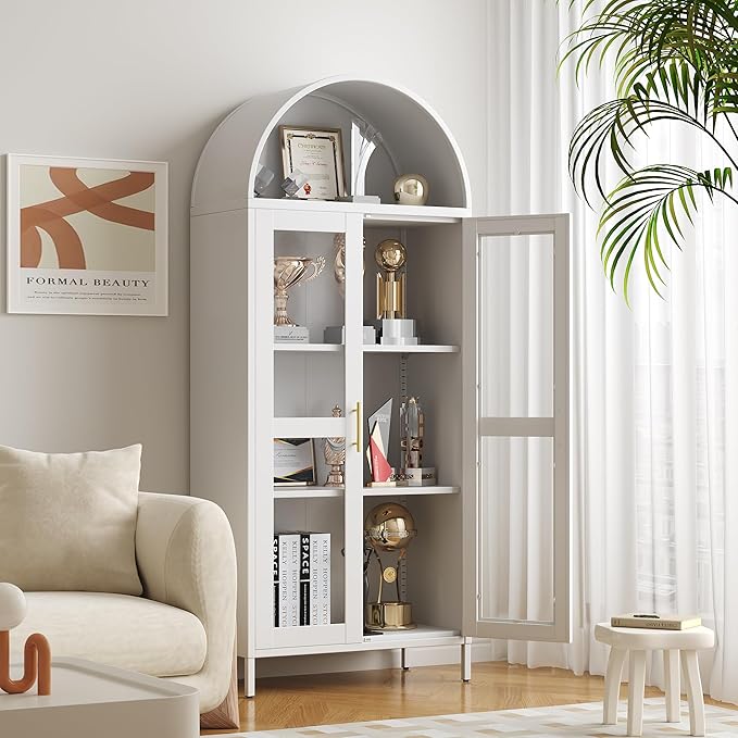 VEXPOR 73" Tall Arched Display Cabinet - Image 3