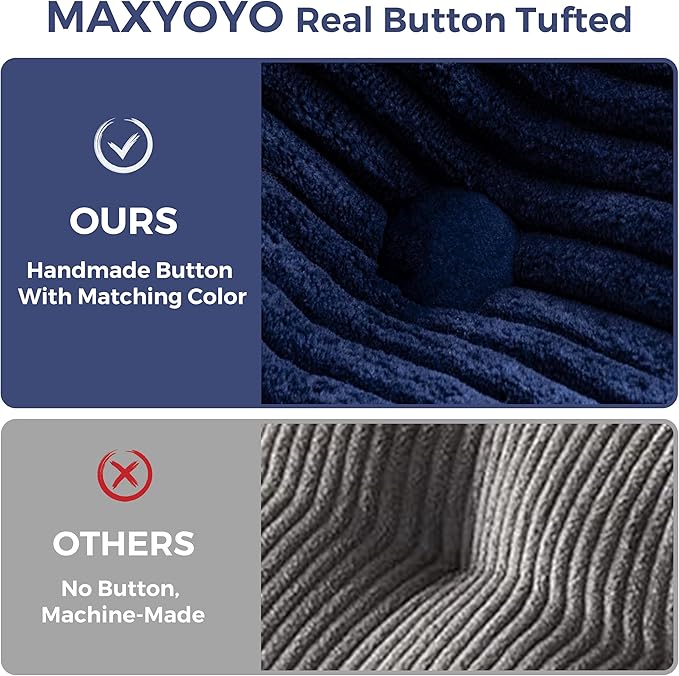 MAXYOYO Folding Sofa Bed, L-Shaped Convertible Sofa Bed - Image 8