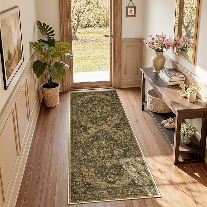 RELEANY Area Rugs 2'x6' Runner Rug Non Slip Washable by RELEANY