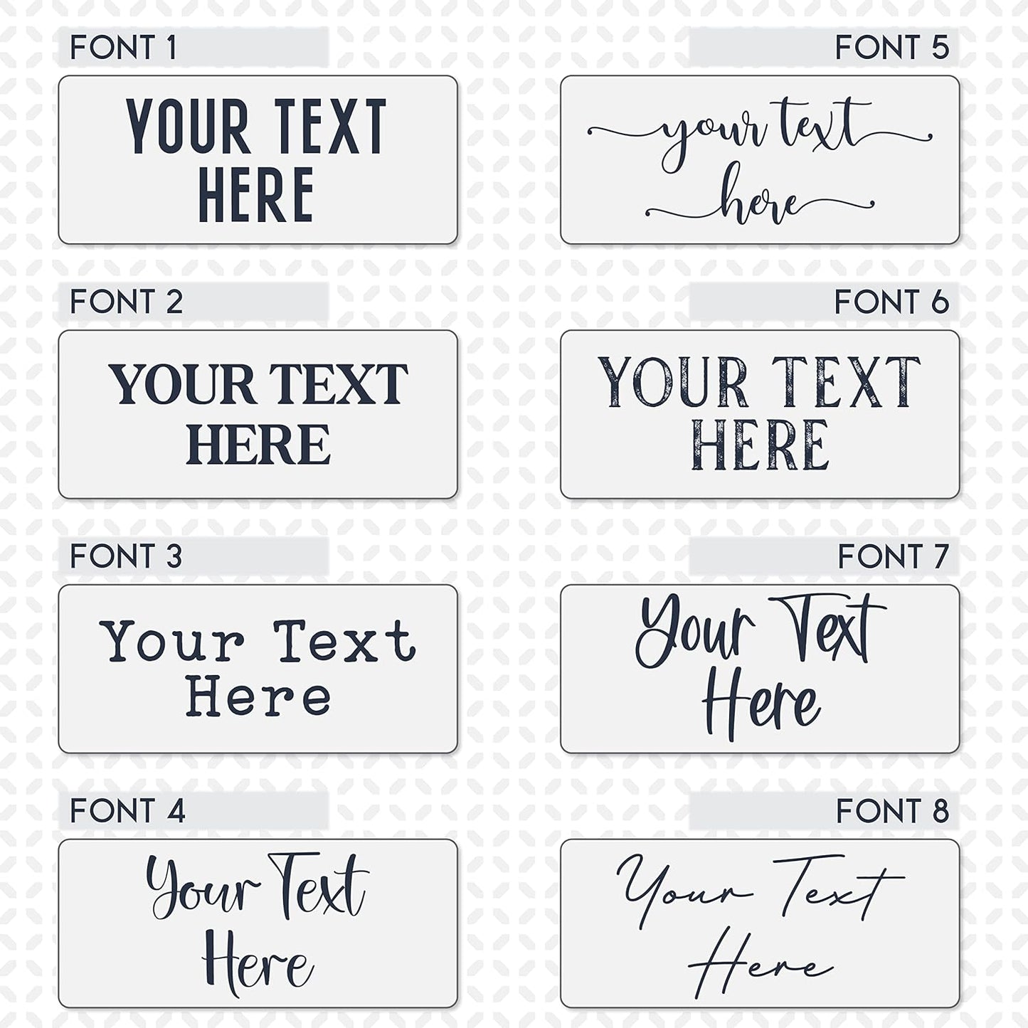 Personalized Signs for Home, Custom Sign with Any Text, 3 Sizes - 12 Background Options & 8 Fonts - Customizable Sign 11X5