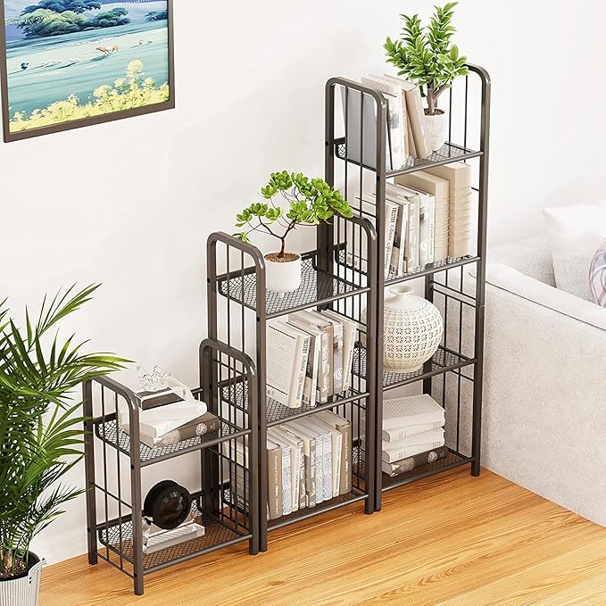 Bookshelf Storage Shelf Bookcase Freestanding Storage Stand - Image 6