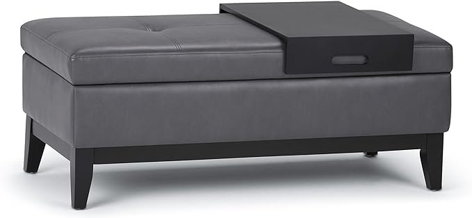 SIMPLIHOME Oregon Storage Ottoman Bench by SimpliHome