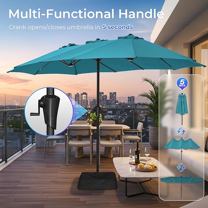 SUPERJARE 13FT Outdoor Patio Umbrella - Image 6