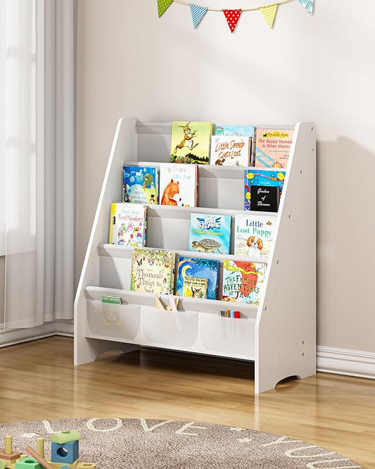 SEIRIONE Sturdy Kids Bookshelf, 4-Tier Book Shelf by SEIRIONE