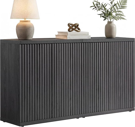 SICOTAS Buffet Cabinet with Storage Accent Sideboard Modern Credenza with Doors by SICOTAS