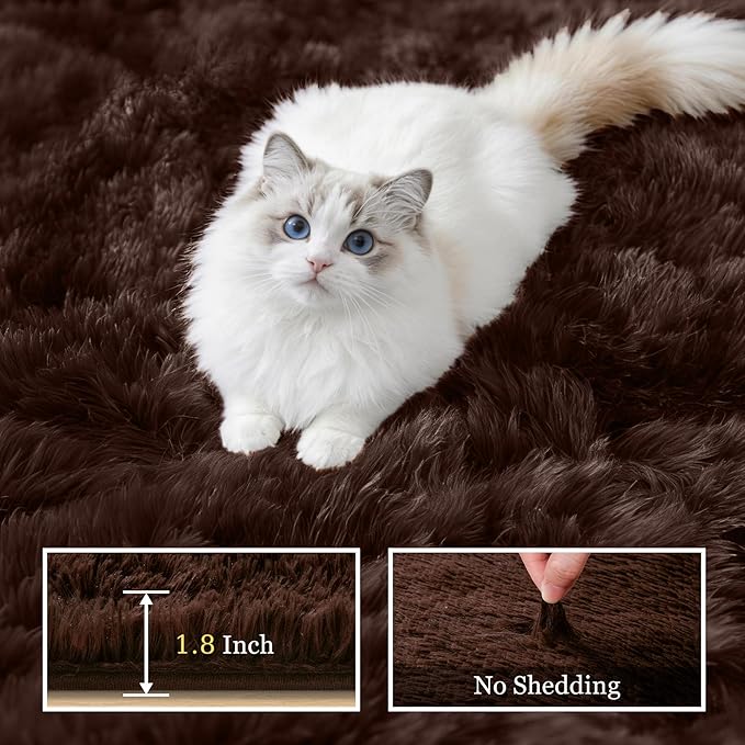 8x10 Area Rugs for Living Room Bedroom: Ultra Soft Fluffy Shag Rug Upgrade - Image 5