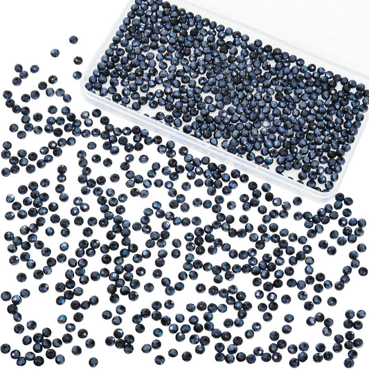 1200Pcs 4mm Crystal Glass Beads for Jewelry Making Beads for Bracelets Necklace Pendants Making Supplies(Navy Blue)